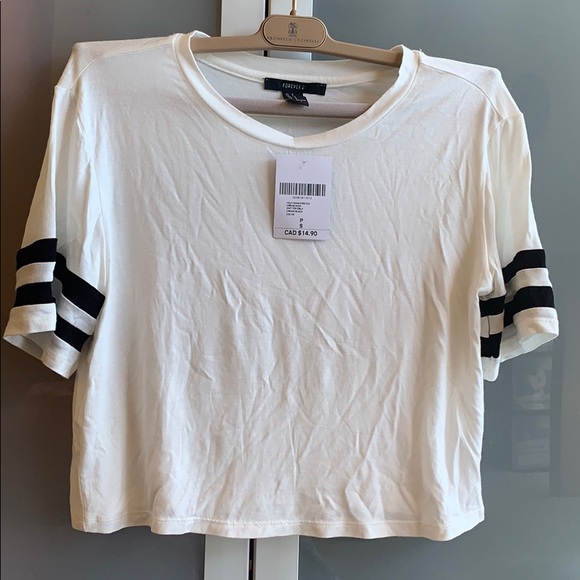 Forever 21 Tops Cream Color Top With Sleeve Details Poshmark